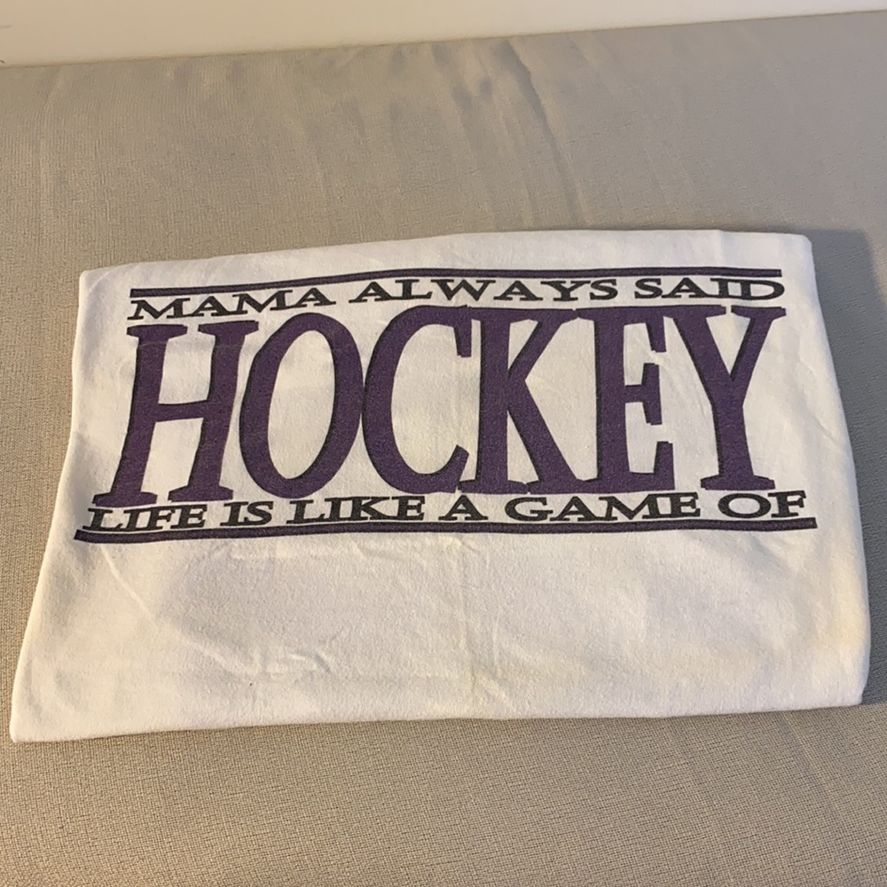Vintage Hystyk Sport Hockey Tee shirt Forced Bump Mama Said size XL